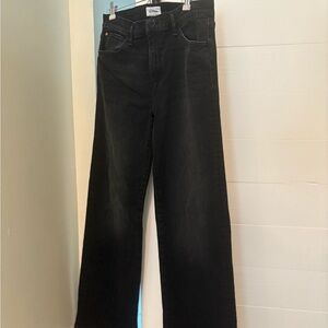 Hudson Jeans Rosalie High-Rise Wide Leg Jeans in Monaco